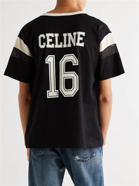 celine printed jersey|Celine homme t shirt.